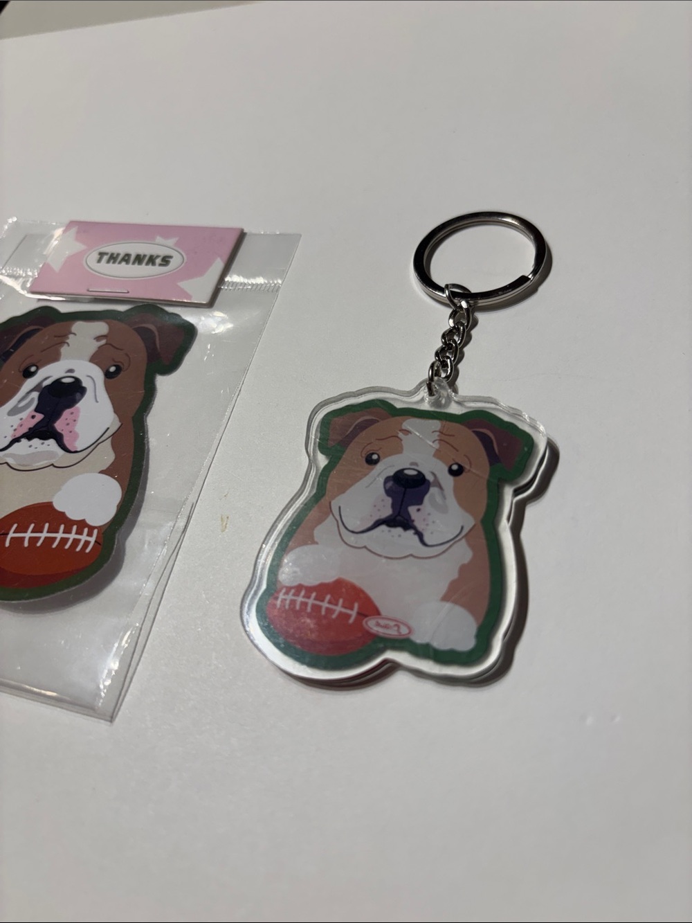 Bulldog Keychain and Sticker Set - Picture 4 of 8